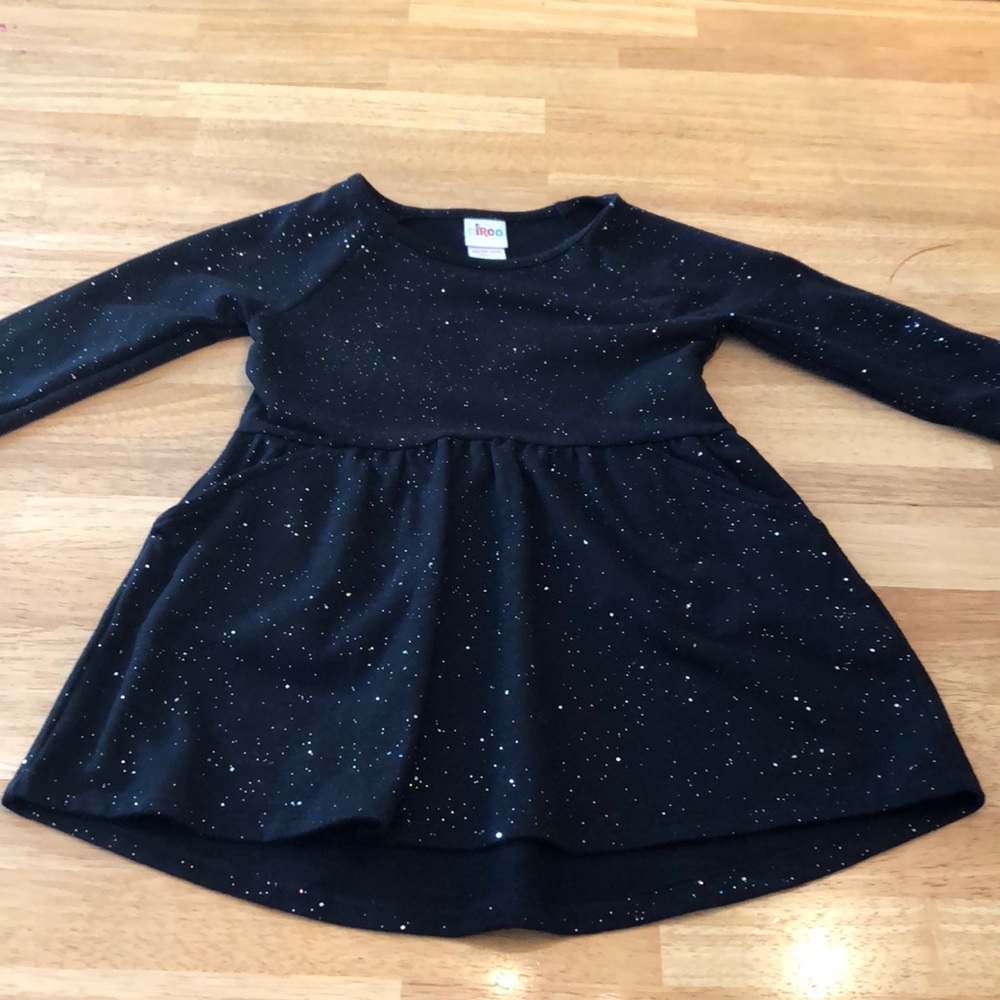 Black sparkle girls dresses.